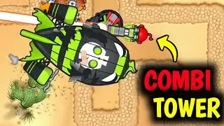 RAY OF DOOM and SUPER WIDE FUNNEL Tandem in Bloons Monkey City... 🐵