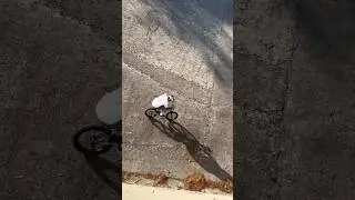 Jumping into a Dam with no brakes!! #bmx #shorts