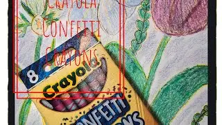 🌟 Reviewing @CrayolaLLC  Confetti Crayons 🌟 #crayola #crayolaexperience #crayons #crayonsdrawing