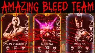 Mortal Kombat X Mobile. MILEENAS BLEED TEAM in FACTION WARS. UNBELIEVABLE! (MKX Mobile IOS/Android)