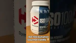 ISO 100 Dymatize Gourmet Vanilla Review #protein #gym #proteinpowder #vanilla #tastetest