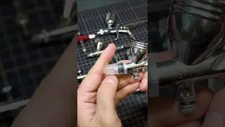 Madworks caps for airbrush back flushing - versatility test