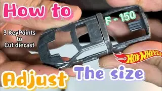 F150 is short | How to Adjust the size of Hot Wheels #hotwheels #f150 #ford   #Cut #Diecast