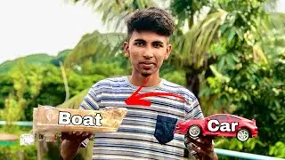 WE MODIFIED OUR RC CAR INTO BOAT | HOMEMADE BOAT | #experiment#experiment2022#experimentathome.