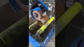 Stainless steel straight pipe and tube polishing and grinding machine