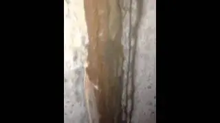 Basement wall crack - active leak