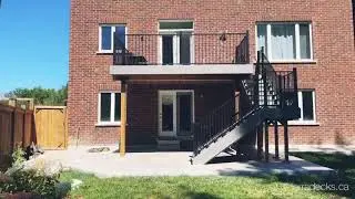 Low maintenance composite deck.