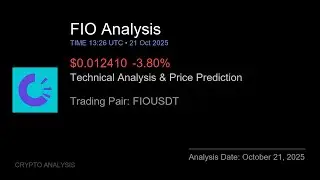 FIO (FIOUSDT) Technical Analysis - Price Prediction & Buy or Sell October 21, 2025