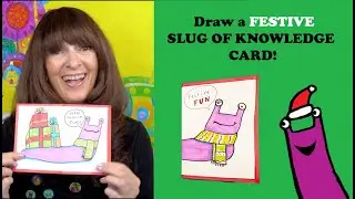 🐌 How to Draw a FESTIVE SLUG! 🎄 Easy Christmas Card for Kids