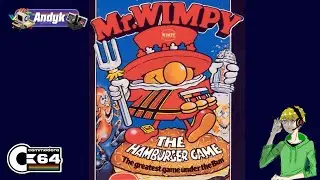 Mr. Wimpy The Hamburger Game on C64 | A Burger Time clone with a twist
