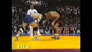 Олимпийские игры-1996 Атланта США 82 кг Хаджимурад Магомедов (Россия)-Амир Реза Хадем (Иран)