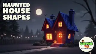 Shapes in a Haunted House 🎃 | Halloween Shapes Song for Kids | Learn Shapes with Spooky Fun