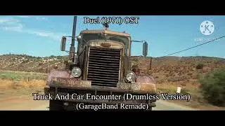 Duel (1971) OST - Truck And Car Encounter (Drumless Version) (GarageBand Remade)