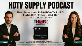 Thor Broadcast F-8A-TxRx 8 Analog Audio over Fiber Kit
