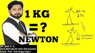 #Force #Newton    1KG is equal to how many Newton ?|  Conversion of KG to Newton| Unit of Force ? |