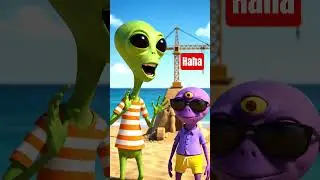 Aliens telling funny jokes #food #alien #youtubeshorts #viral #fypシ #trending#construction #Beach