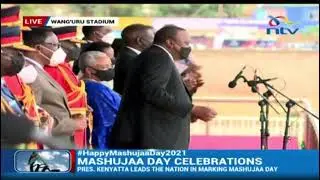 Edith Wairimu Salutes the President in the 2021 Mashujaa day at Wang'uru Stadium!!!