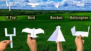 Best 4 flying notebook bird,  top 4 flying new plane, paper helicopter,  Rocket plane, flying bird
