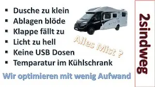 Knaus SkyWave Optimierungen mit wenig Aufwand. Mehr Platz im Bad