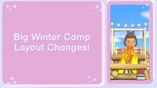 Winter Bridge Placement & Campsite Layout Planning | Large Decor Setup | ACNH Winter Lodge Series