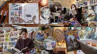 READING VLOG | finally reading a book i've been putting off, high fantasy, crafting🗡️