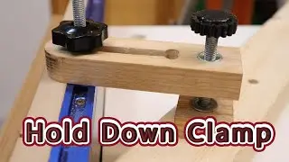 DIY a Hold Down Clamp | T-Track Wood Clamps | Miter Saw Upgrades