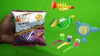 🤩 Crax Rings Magic Blow Toys Inside Unboxing 😍