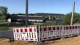 Mercedes-Benz X350d V6 Turbo auf der BAB 4 Baustelle mit Hella Frontblitzern & Rundumleuchte