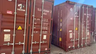 Purchasing two 40ft one trip shipping containers for the Barn project.