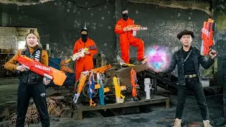 Nerf War Movies : Action Dou S.W.A.T Elite Battle Sandman Boss Brick Factory Infinity War