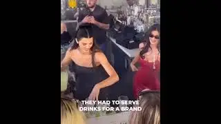 Kylie and Kendall Jenner got together for the Sprinter event in Las Vegas, promoting a drink brand