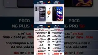 POCO M6 Plus Vs POCO M6 Pro 5G Comparison | #shorts #trending