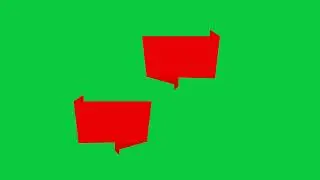 speech bubbles 05 Green Screen Khroma Key animation   на зелёном фоне