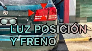 Cómo cambiar lampara de posición y freno trasero ( lado interno) Dodge Journey 2008 Al 2020