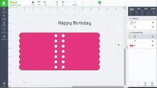 Cricut Design Space &mdash; Параметры панели слоев (скрытие/отображение)