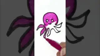 How to draw octopus #shorts #trending #viralshorts #art #octopus