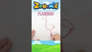 How to Draw a Flamingo | Fun Zoo Animal Drawing for Kids Part 2