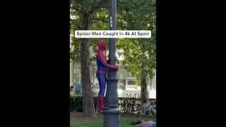 Spider-Man Caught In 4k At Spain #memes #spiderman #spain