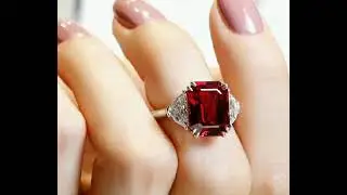 luxury fashion for girls Ruby rings 💍designs #  most beautiful gold and silver red stone Ruby rings/