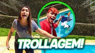 JOGUEI AS ROUPAS DA BIBI NA PISCINA E DEU RUIM! (TROLLAGEM)
