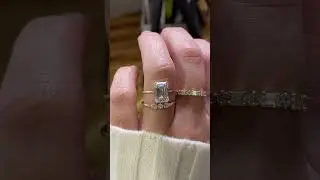 The Filament Ring With The Asscher Cut Diamond Band by Melanie Casey Fine Jewelry
