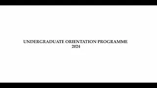 UG Orientation Program 2024