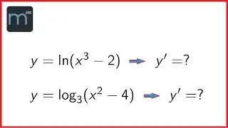 Derivadas de logaritmos (Bachillerato)