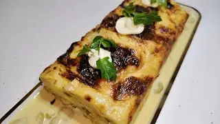 غراتان الملفوف الابيض بالكريمة البيضاء لذيذ شهي و طري Gratin chou blanc 