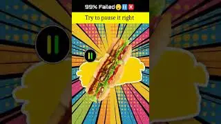 🕒 Perfect Pause Test &ndash; Miss It and You Fail! 💥 | Pause Challenge