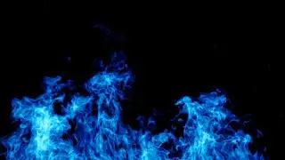 Burning Blue Fire Background - 100% Free Stock Footage
