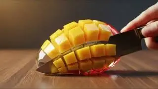 Glass Fruit Cutting ASMR | Satisfying Transparent Fruit Slicing  #sivasarvanasmr #asmr #satisfying 