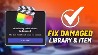 ИСПРАВЛЕНИЕ ошибки &laquo;Повреждение библиотеки Final Cut Pro&raquo; &mdash; Библиотека повреждена. Элемент не может быть прочитан.