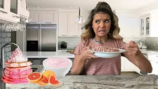 only EATING PINK foods for 24 HOURS!