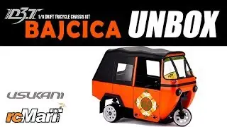 Usukani D3T 1/8 RC EP Drift Tricycle Chassis Kit (BAJCICA) Unbox! #US88201